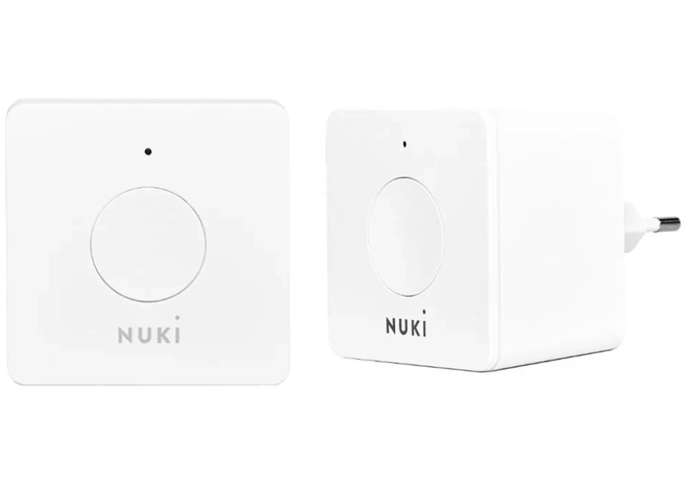 NUKI Contrôleur de porte Opener Set, blanc y compris Bridge