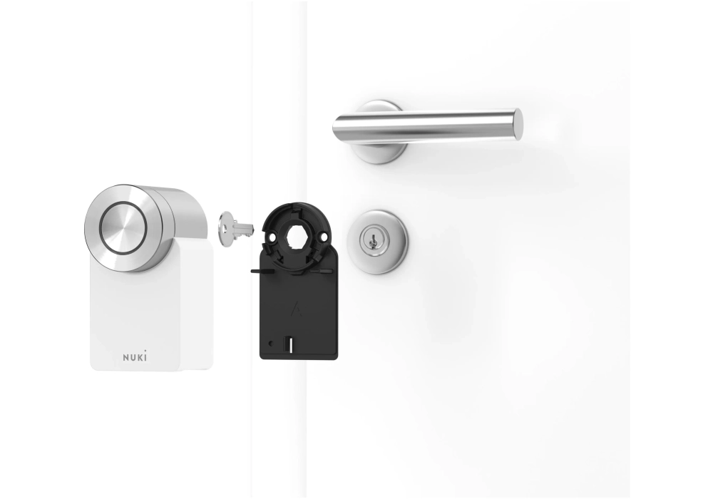 NUKI Contrôleur de porte Smart Lock Pro (4th Gen) Cylindre CH, Blanc