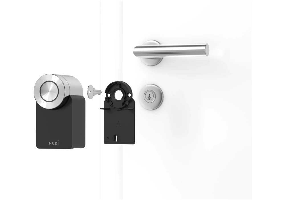 NUKI Contrôleur de porte Smart Lock Pro (4th Gen) Cylindre CH, Noir