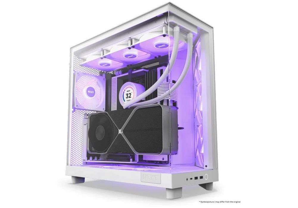 NZXT H6 RGB Flow Blanc