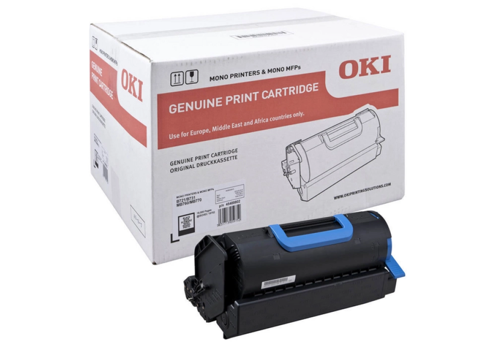 OKI Toner Cartridge - B721/731, MB760/770 - Black