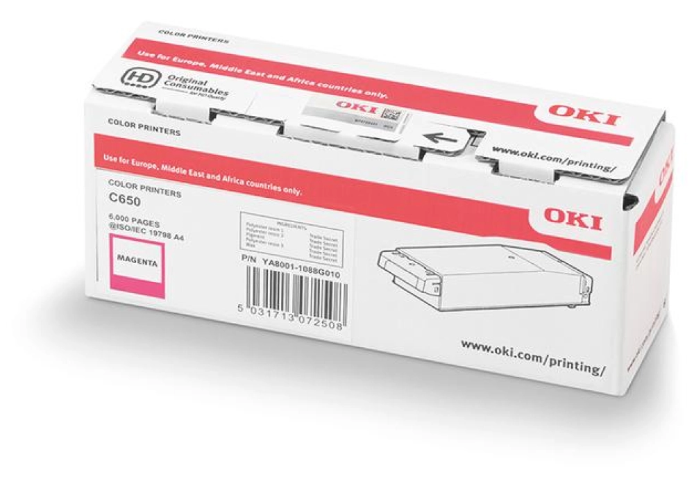 OKI Toner Cartridge - C650 - Magenta