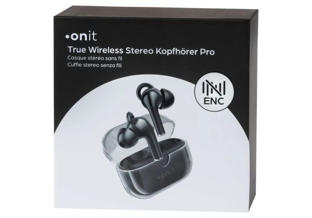 onit Écouteurs True Wireless In-Ear Pro Noir