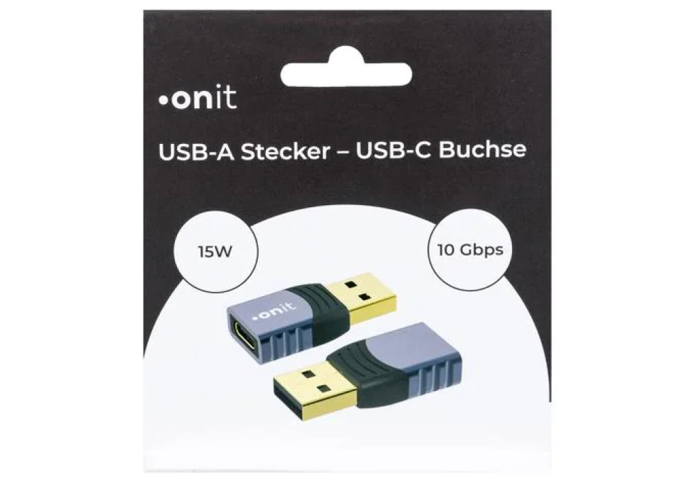 onit Adaptateur USB 3.1 Connecteur USB A - Prise USB C