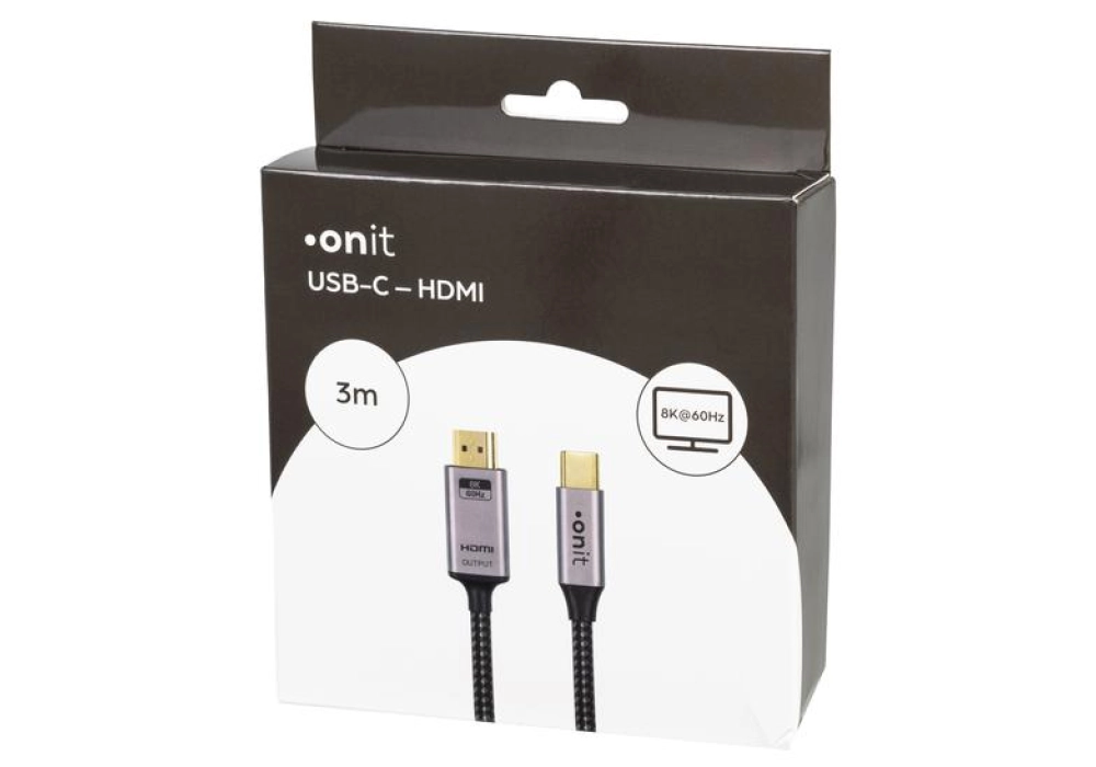 onit Câble USB type C - HDMI, 3 m