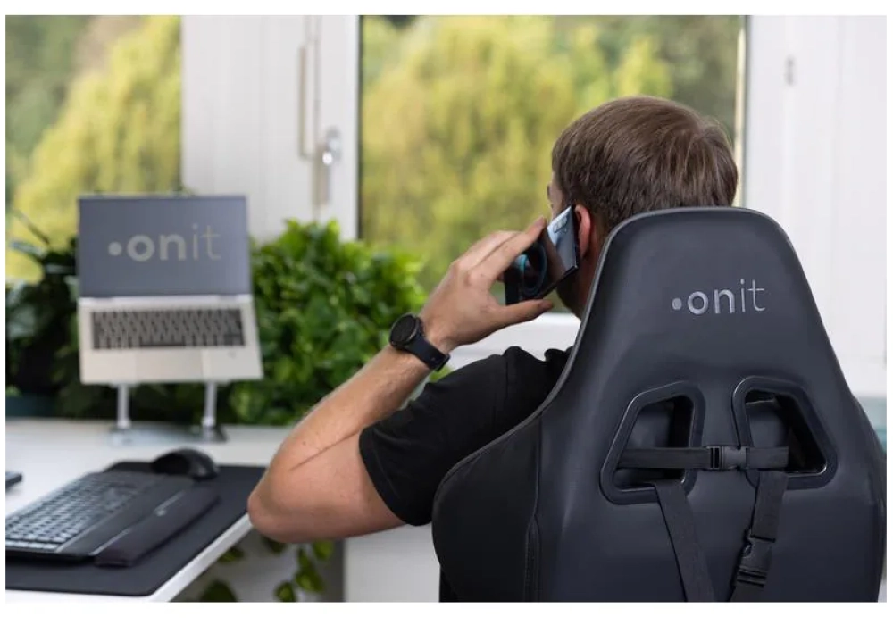 onit Chaise de gaming Deepblack Noir