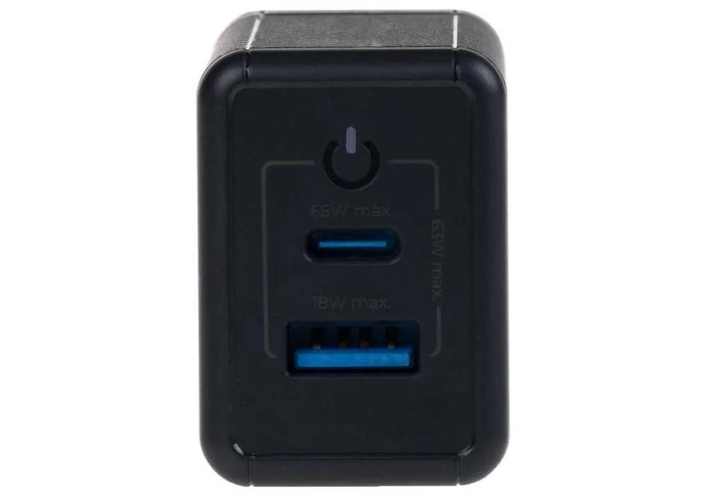 onit Chargeur mural USB Dual QC4+ 65 W GaN Noir