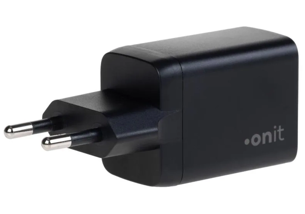 onit Chargeur mural USB PD25W + QC3.0 Noir