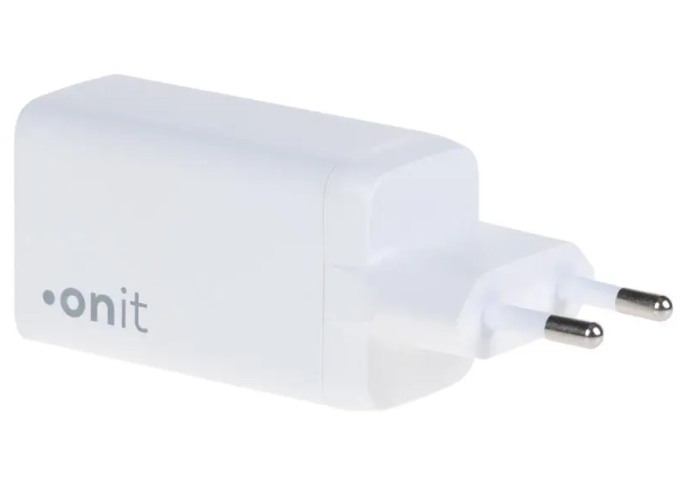 onit Chargeur mural USB Trial QC4+ 45 W GaN Blanc