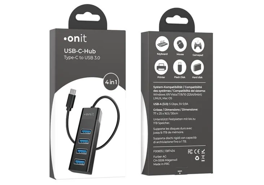 onit Hub USB-C 4-en-1