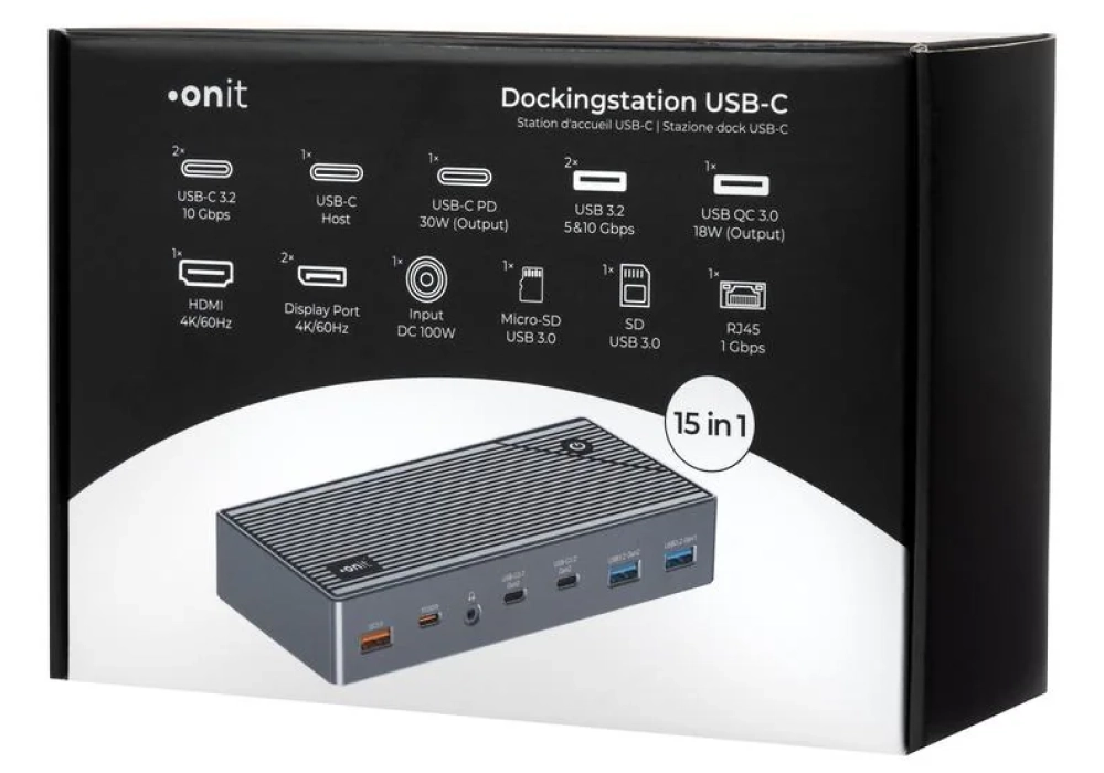 onit Station d'accueil Pro USB-C