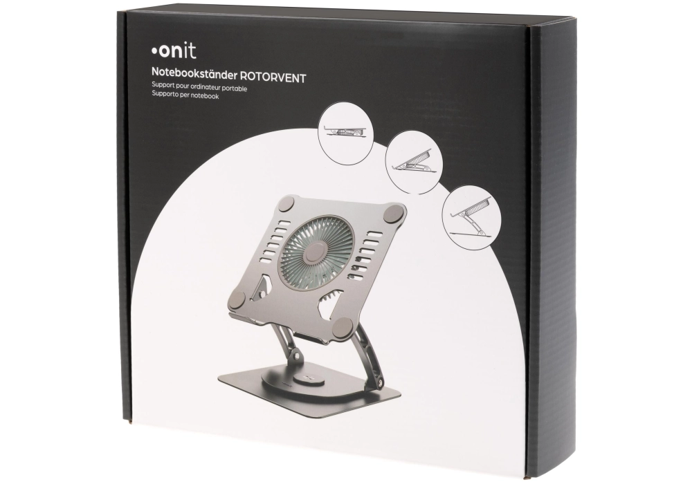 onit Support d’ordinateur portable ROTORVENT 10 - 17.3"