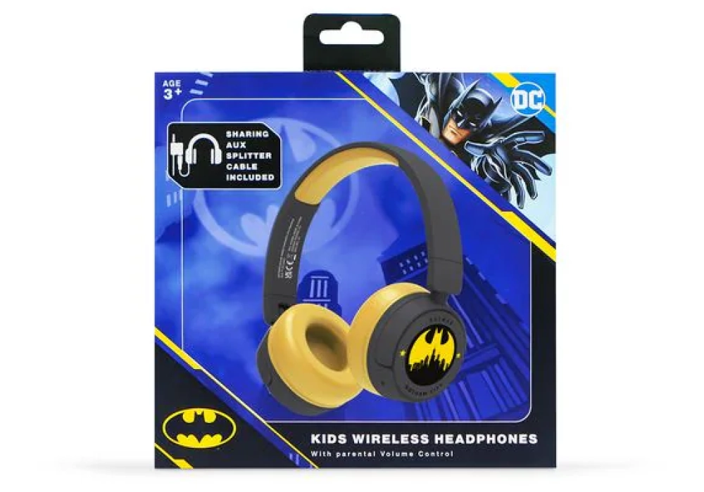 OTL Casques extra-auriculaires Batman Gotham City Noir