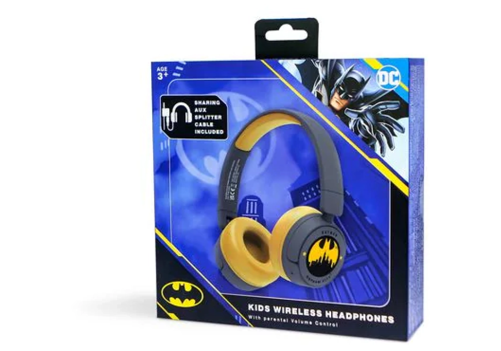 OTL Casques extra-auriculaires Batman Gotham City Noir