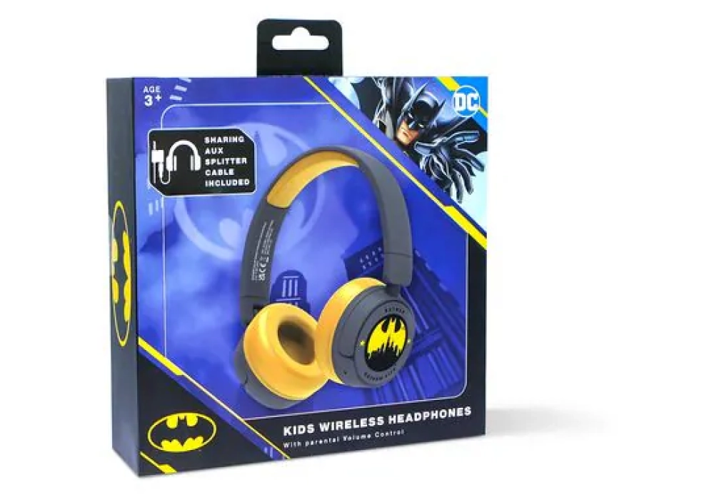 OTL Casques extra-auriculaires Batman Gotham City Noir