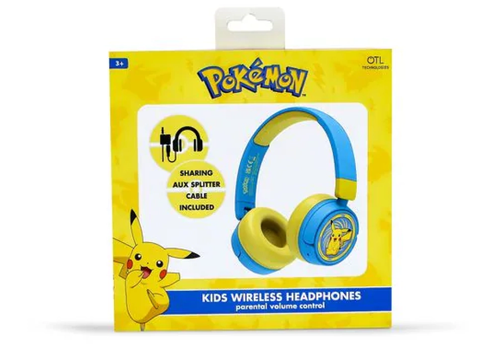 OTL Casques extra-auriculaires Pokémon Pikachu Jaune