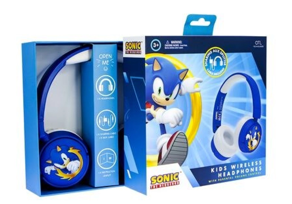 OTL Casques extra-auriculaires Sonic the Hedgehog Bleu; Blanc