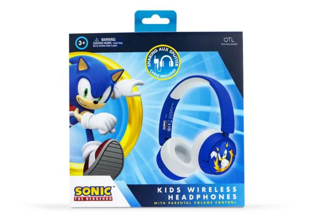 OTL Casques extra-auriculaires Sonic the Hedgehog Bleu; Blanc