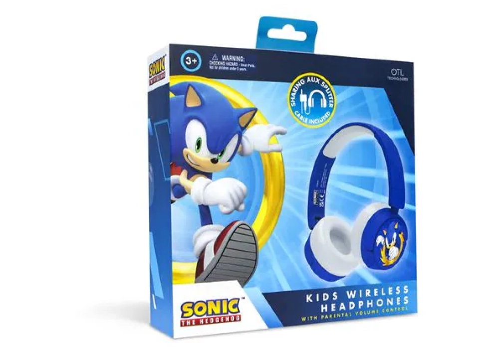 OTL Casques extra-auriculaires Sonic the Hedgehog Bleu; Blanc