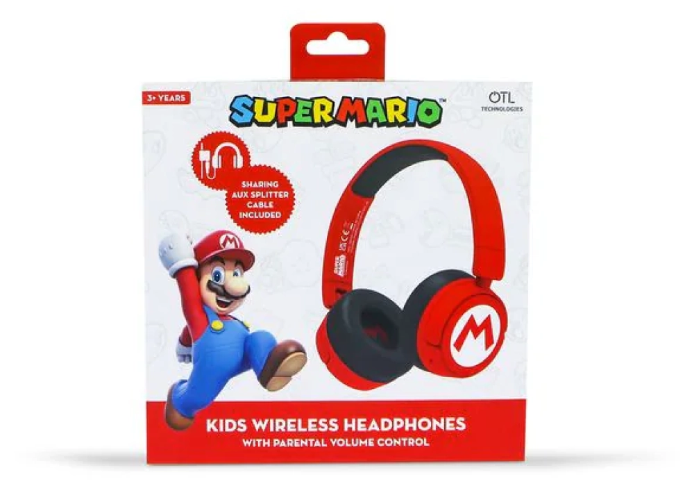 OTL Casques extra-auriculaires Super Mario Rouge