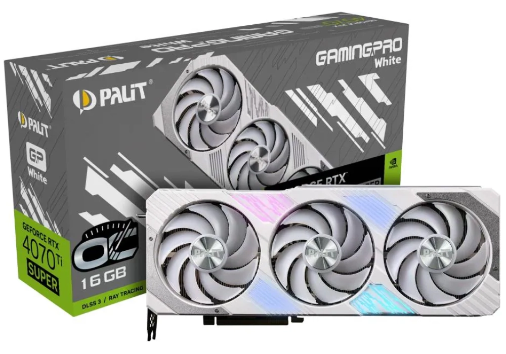 Palit GeForce RTX 4070 Ti SUPER GamingPro OC Blanc