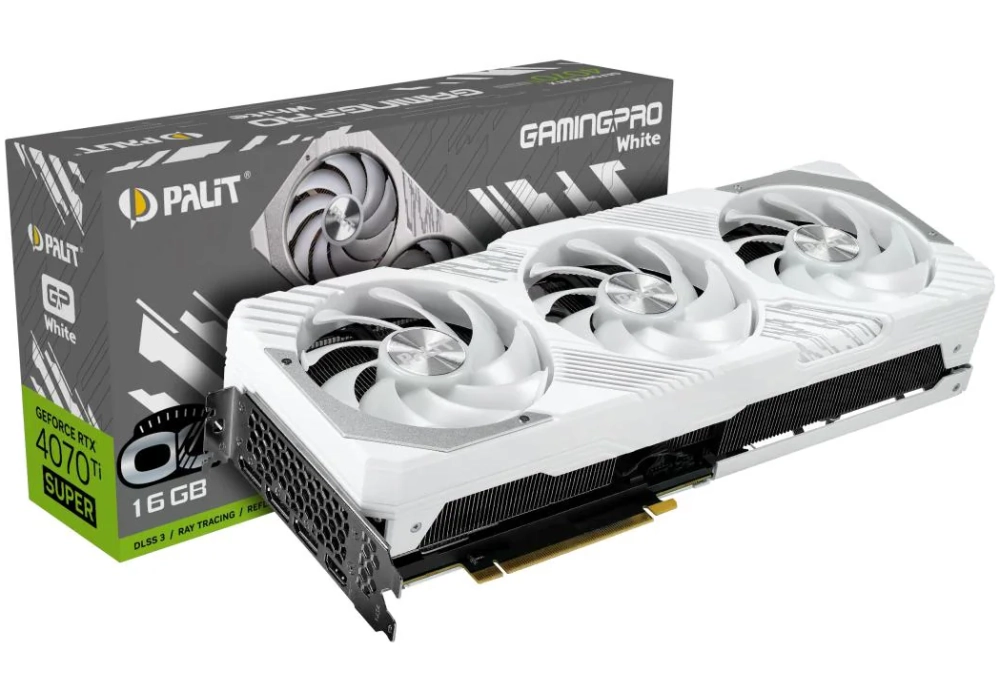 Palit GeForce RTX 4070 Ti SUPER GamingPro OC Blanc