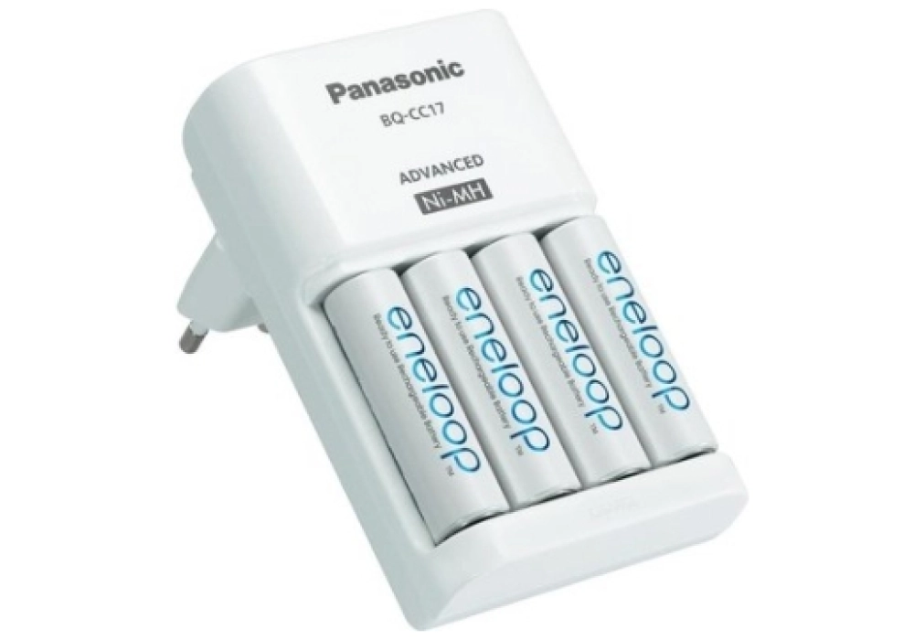 Panasonic Charger CC17 + 4x eneloop AA Ni-MH