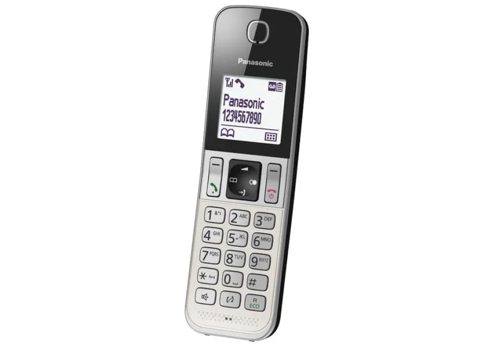 Panasonic Téléphone sans fil KX-TGD320SLW Noir/Argenté