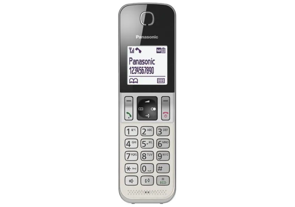 Panasonic Téléphone sans fil KX-TGD320SLW Noir/Argenté