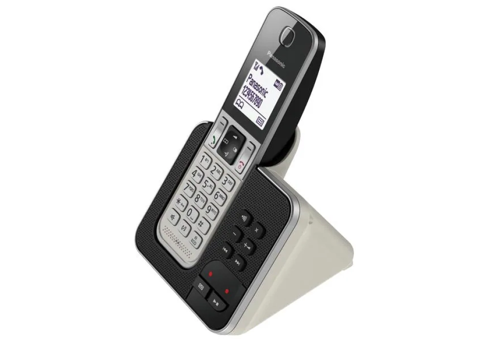 Panasonic Téléphone sans fil KX-TGD323SLW Trio Noir/Argenté