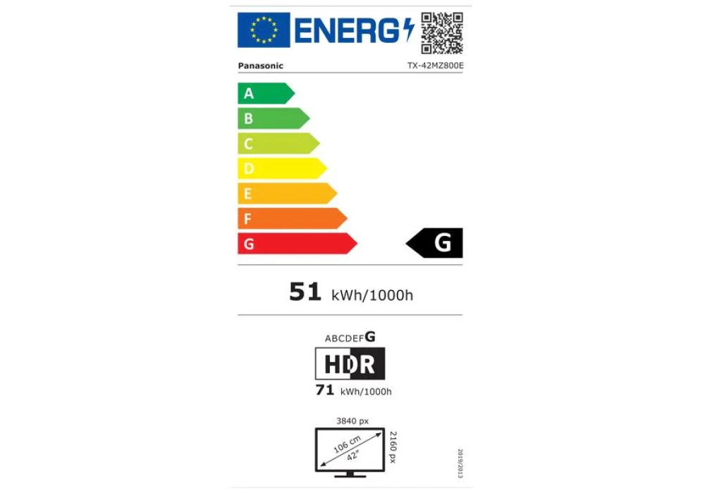 Panasonic TV TX-42MZ800E 42", 3840 x 2160 (Ultra HD 4K), OLED