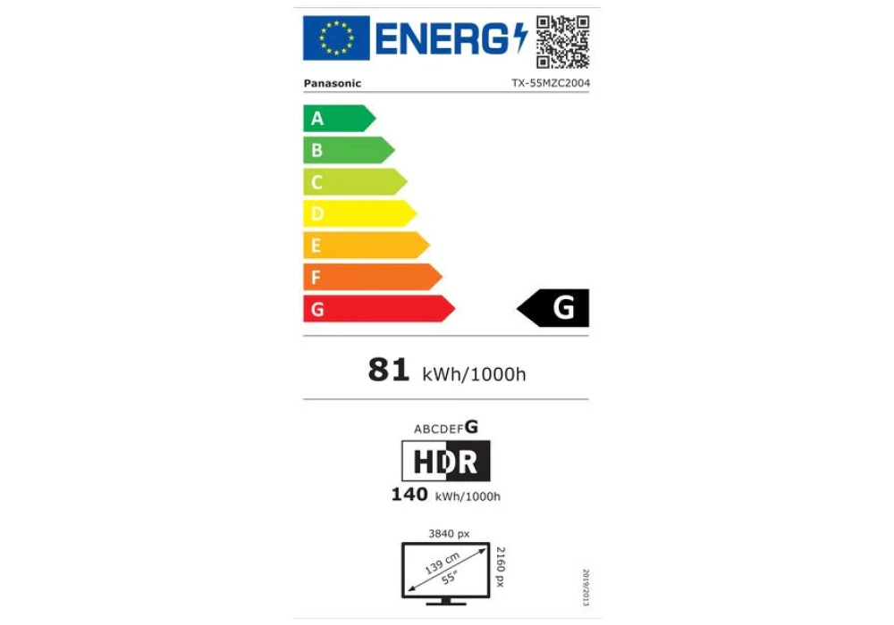 Panasonic TV TX-55MZC2004 55", 3840 x 2160 (Ultra HD 4K), OLED