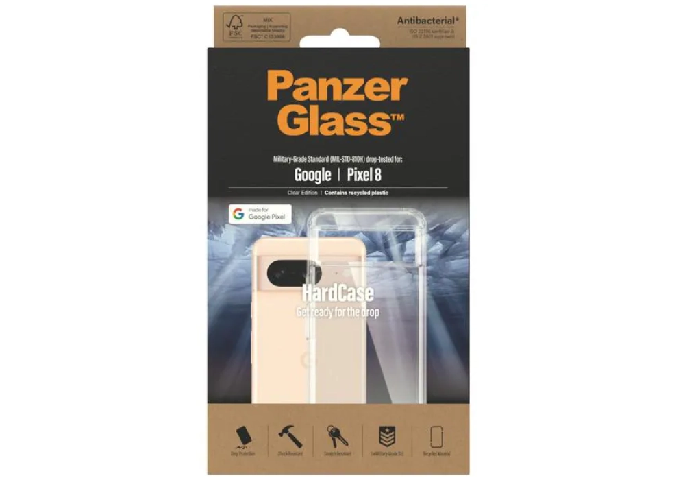 Panzerglass Coque arrière HardCase Pixel 8 Transparent