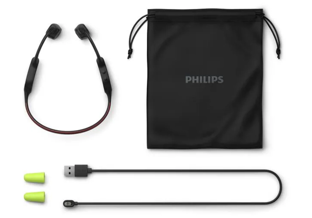 Philips Écouteurs à conduction osseuse TAA7607BK/00 (Noir)