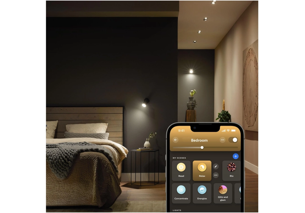 Philips Hue Ambiance blanche GU10 pack double