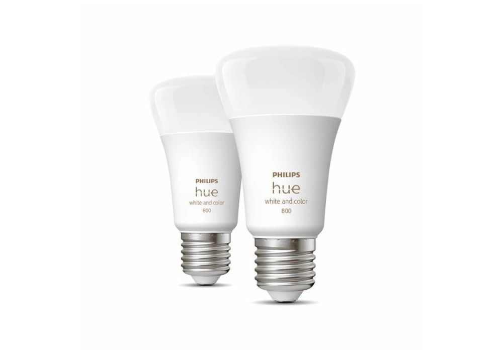 Philips Hue Ampoule White & Color Ambiance, E27, 2 pièces, BT