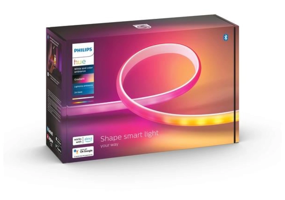 Philips Hue Bande LED Gradient Ambience, kit de démarrage de 2m