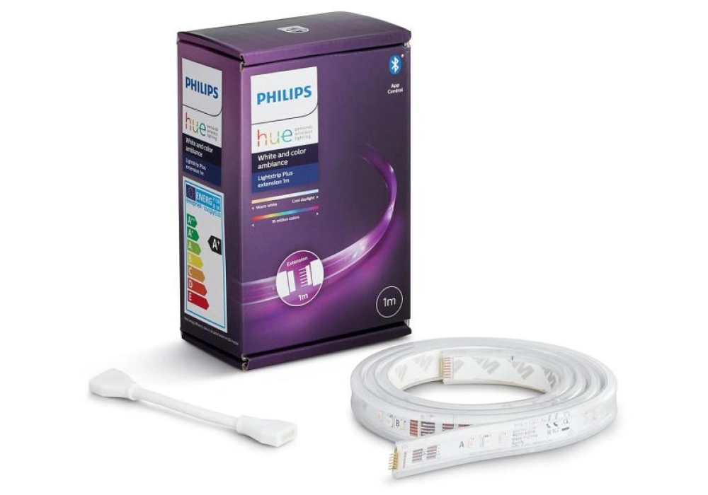 Philips Hue Bande lumineuse LED 1m Extension, version 4 (2020)