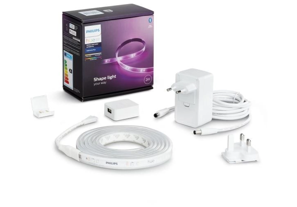 Philips Hue Bande lumineuse LED 2m Base, Bluetooth Version 4 (2020)