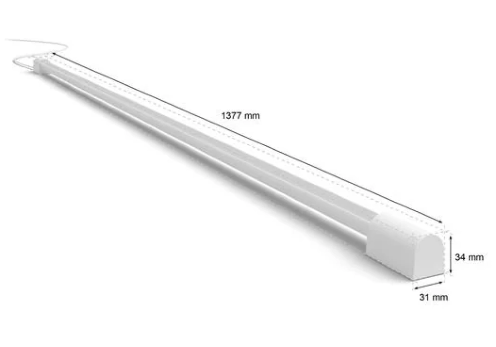 Philips Hue Play gradient, Tube lumineux, Blanc, 125 cm