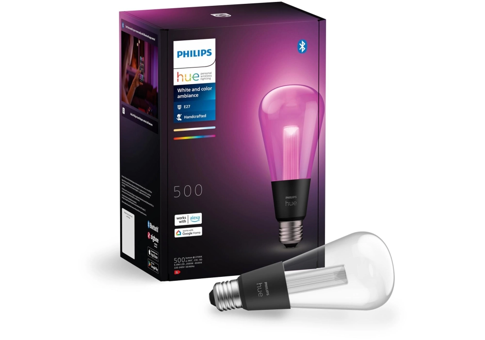 Philips Hue White & Color Ambiance Lightguide Giant Edison ST72 E27