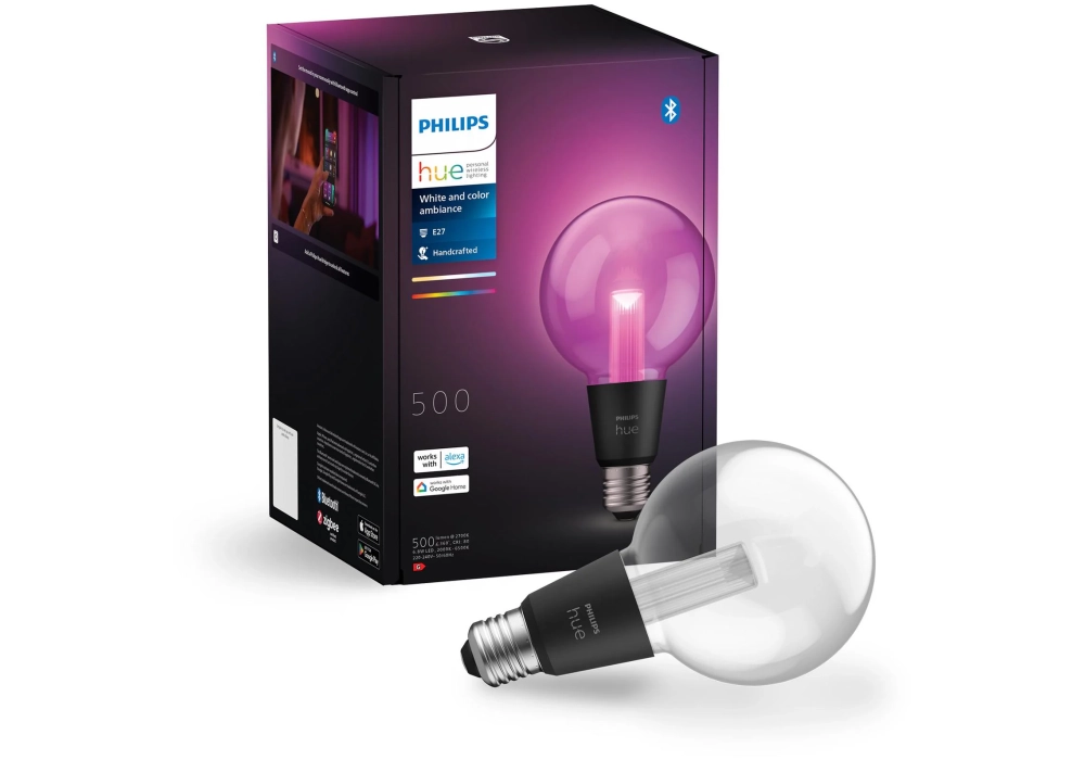 Philips Hue White & Color Ambiance Lightguide Globe 95 E27