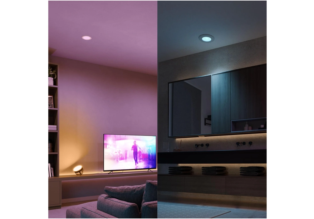 Philips Hue White & Color Ambiance Slim Recessed 170 mm blanc