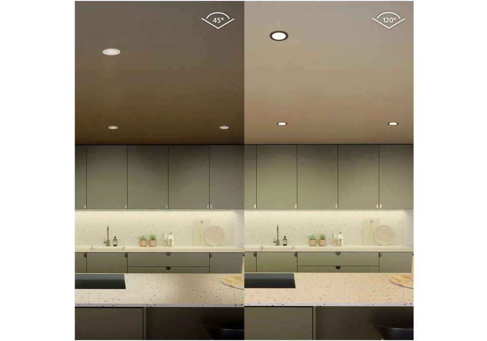 Philips Hue White & Color Ambiance Slim Recessed 170 mm noir