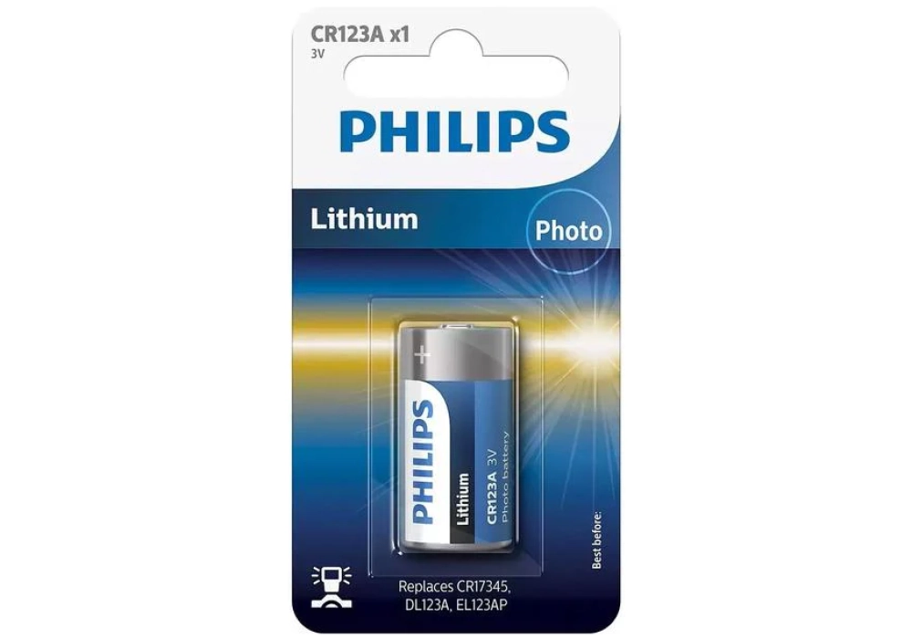 Philips Lithium CR123A 1 Pièce/s