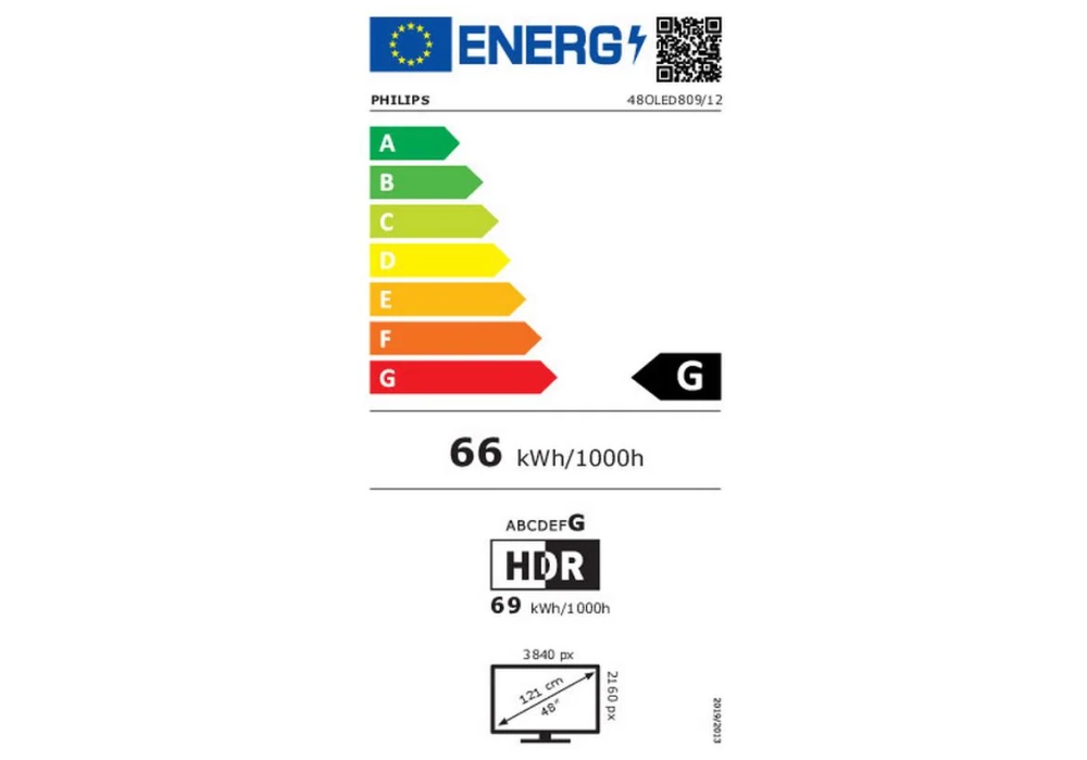 Philips TV 48OLED809/12 48", 3840 x 2160 (Ultra HD 4K), OLED