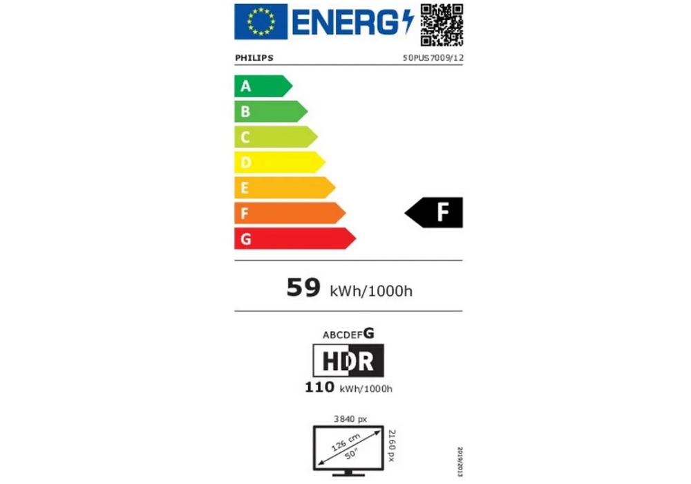 Philips TV 50PUS7009/12 50", 3840 x 2160 (Ultra HD 4K), LED-LCD