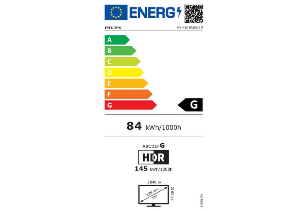 Philips TV 55PUS8609/12 55", 3840 x 2160 (Ultra HD 4K), LED-LCD