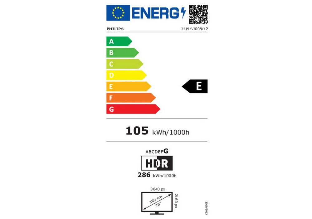 Philips TV 75PUS7009/12 75", 3840 x 2160 (Ultra HD 4K), LED-LCD