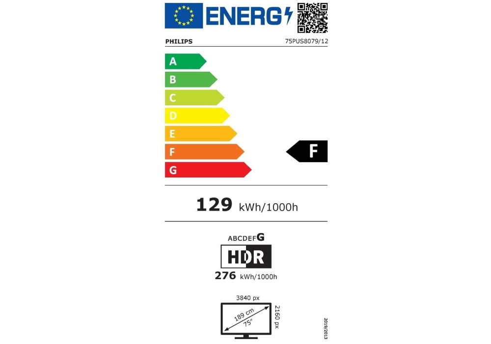 Philips TV 75PUS8079/12 75", 3840 x 2160 (Ultra HD 4K), LED-LCD